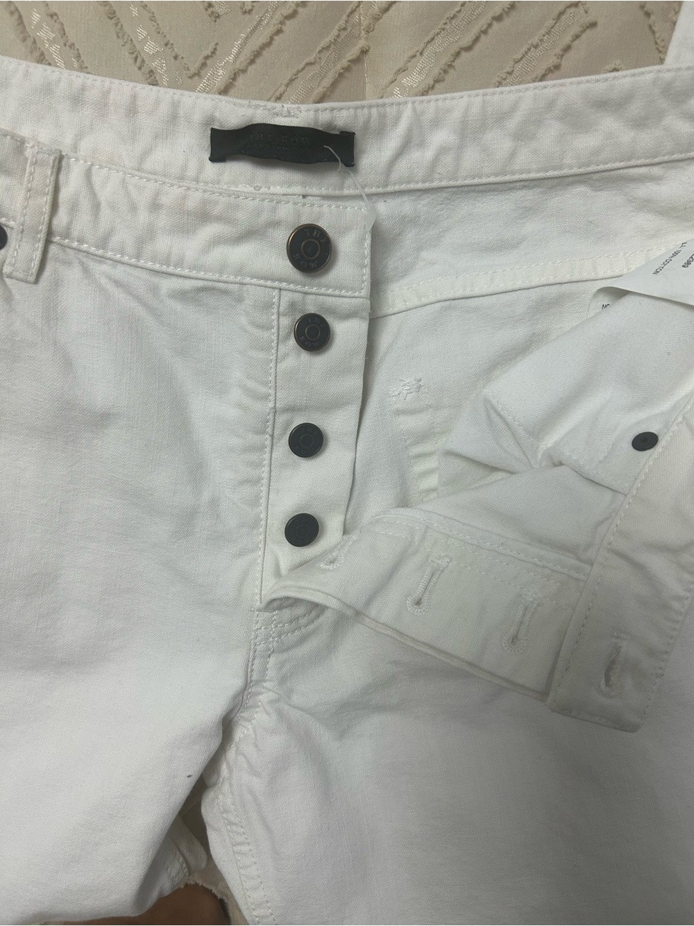 The Row White Cropped Ankle Jeans - Picture 3 of 6